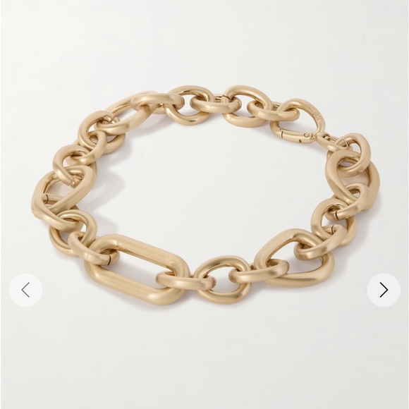 Cult Gaia Reyes brushed gold-tone chunky link necklace - Picture 6 of 9